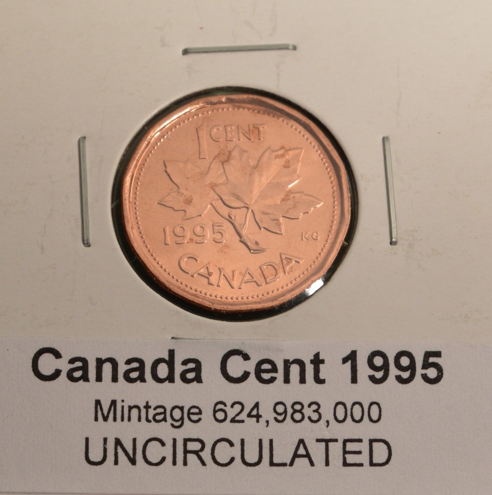 1995 Canada Penny - Uncirculated from Original Mint Roll