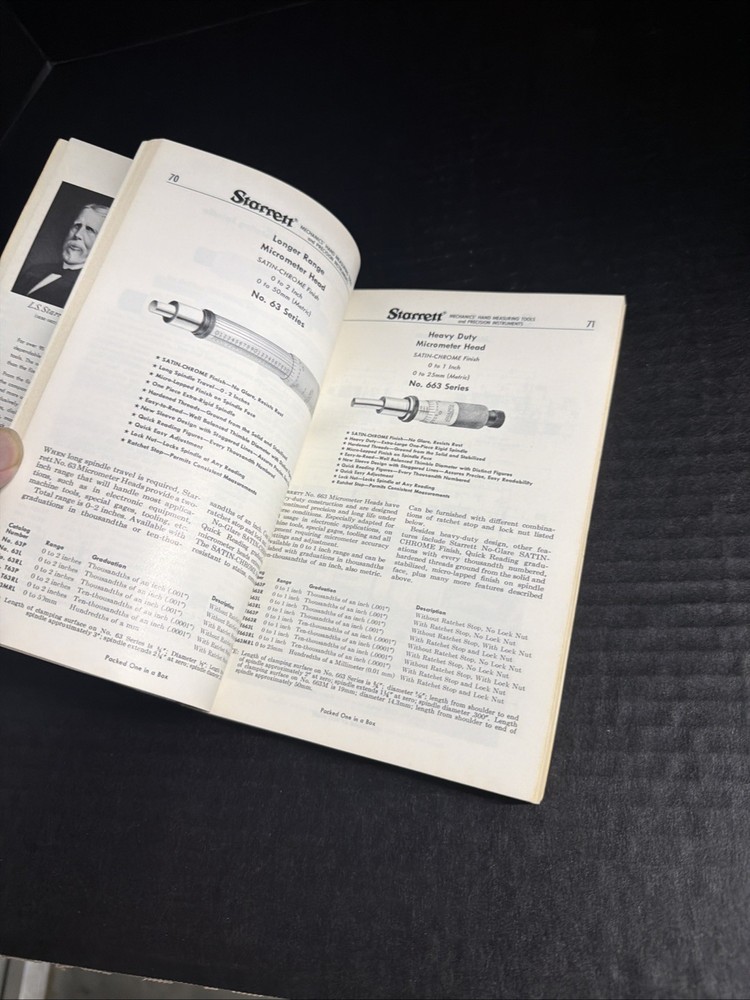 STARRETT TOOL FIFTH EDITION CATALOG - NO. 27 - 1976