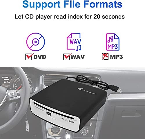 USB External Car Universal Connection Portable CD Player for Car Android
