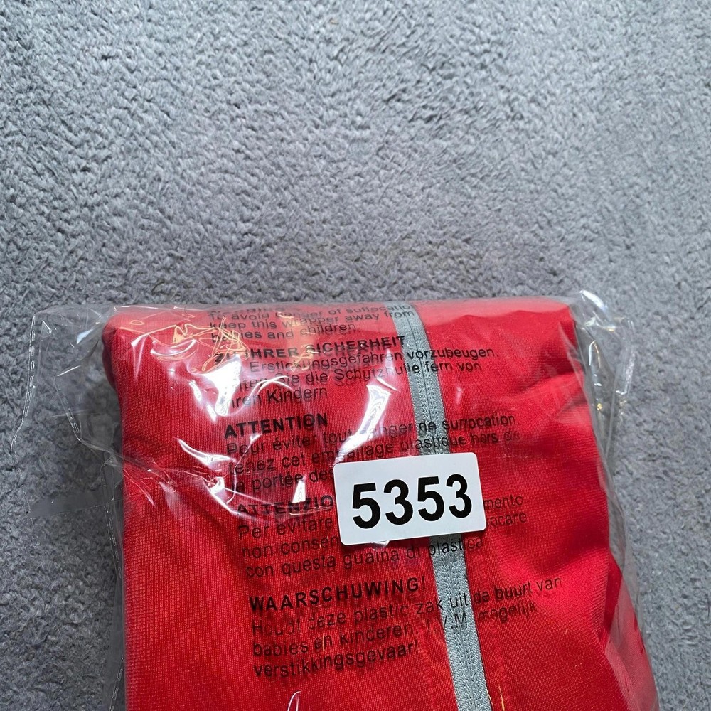 MACRON Jacket Men's Medium Red DWFA Academy Zip Polyester