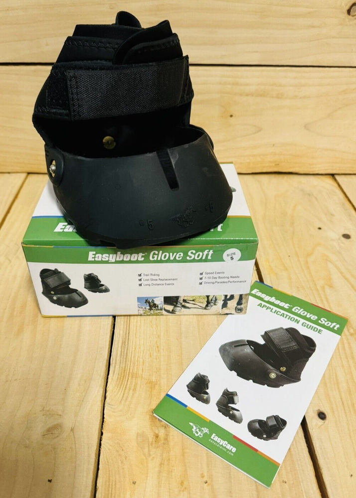Easyboot Glove Soft Horse Boot Size 5 -Black, Single Boot