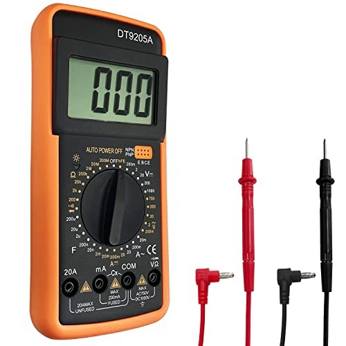 Digital Multimeter AC DC Voltmeter Ohm Volt Amp Tester Resistance Capacitance