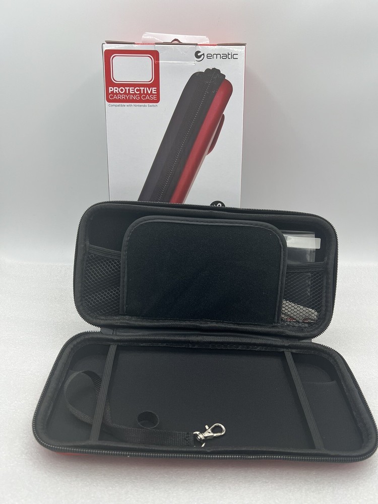 Ematic Nintendo Switch Compatible Protective Carrying Hardshell Zippered Case