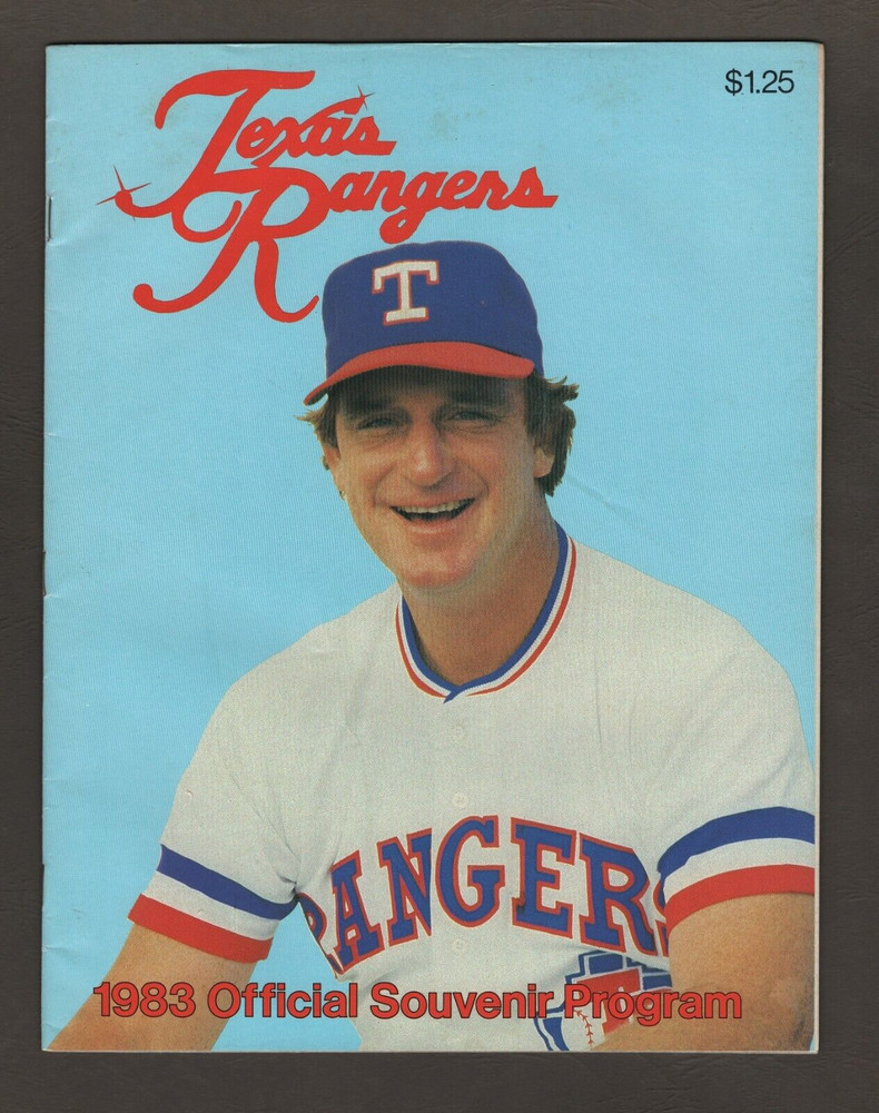 1983 Texas Rangers vs Chicago White Sox Spring Training Souvenir Program  #M977