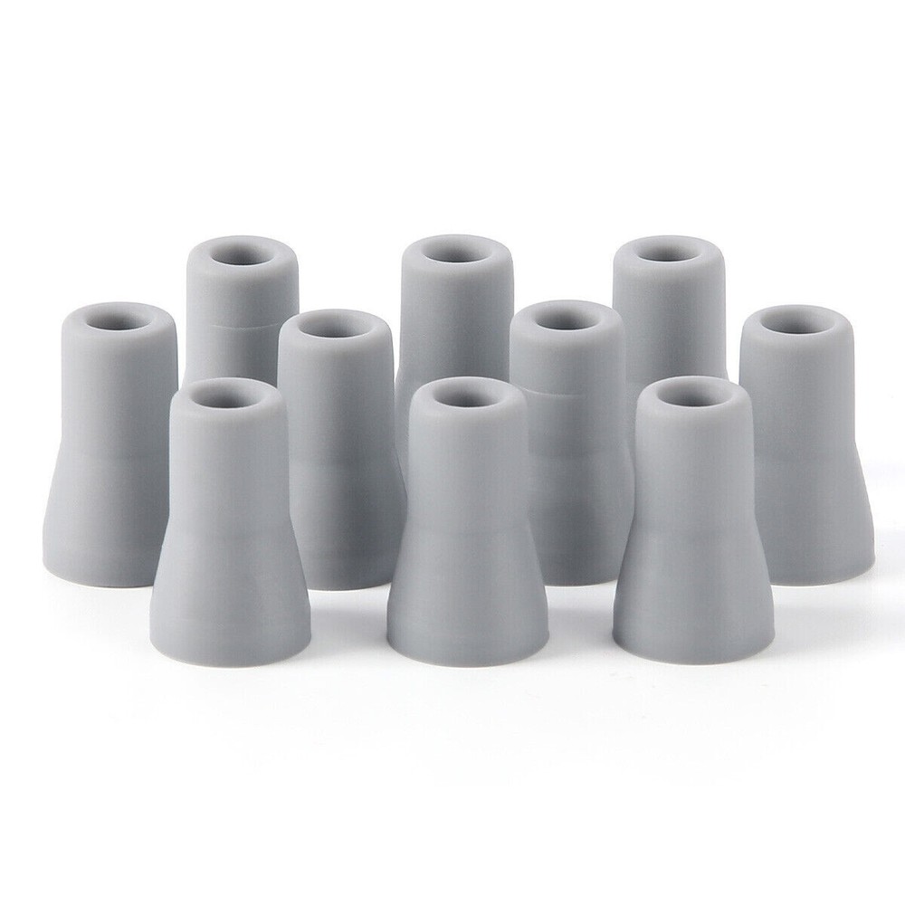 50 Pcs Dental Saliva Ejector SE Tip Snap On Replacement (Grey) Soft Silicone