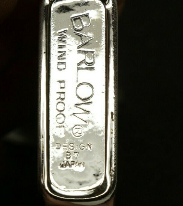 Vintage Chrome Barlow Wind Proof B7 Lighter with NAVIGATOR Emblem on Front
