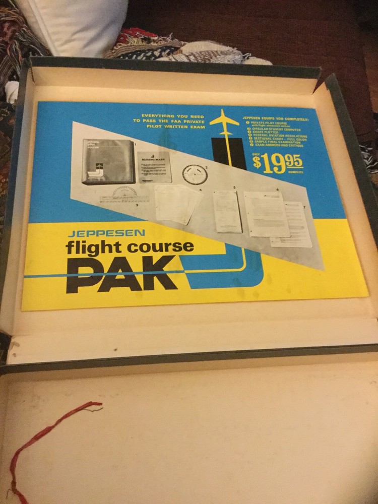 Vintage Jeppesen Complete Flight Course Pac Private Pilot Course PAK
