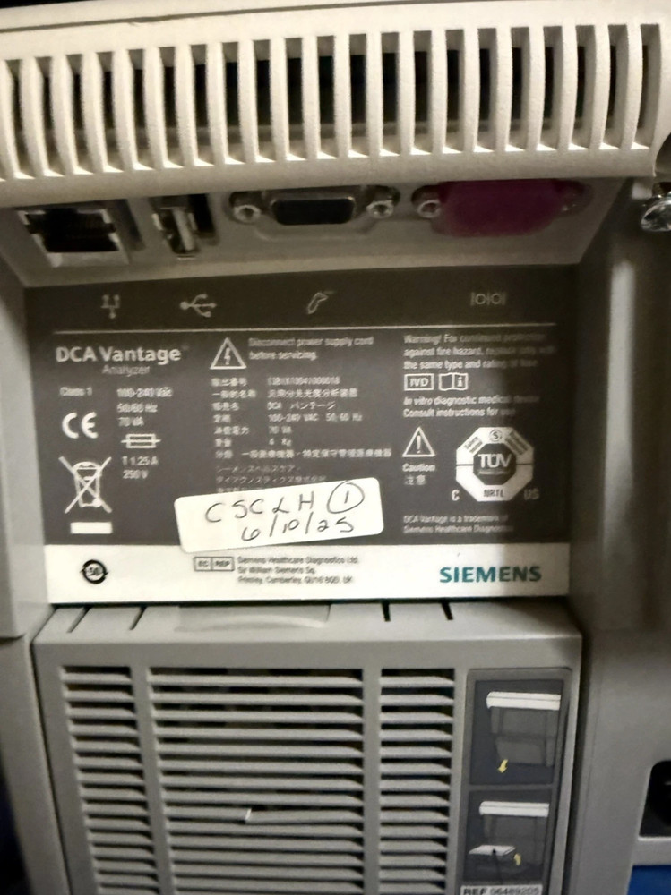 Siemens DCA Vantage Analyzer