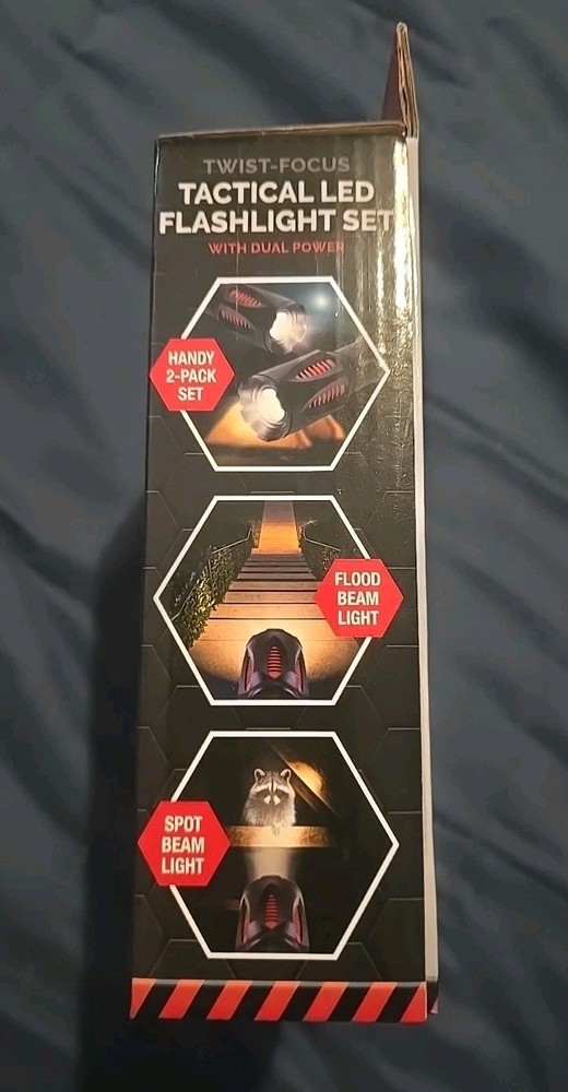 Torelli Tactical lED Flashlight Set with Holsters