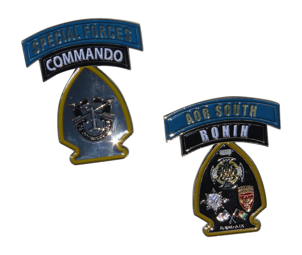 Special Forces Commando AOB South Ronin 21D2 Challenge Coin