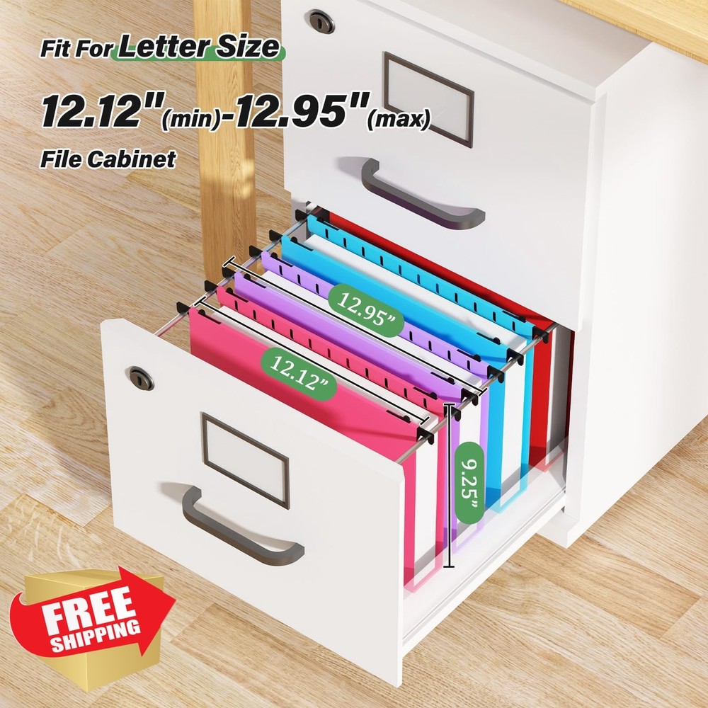 Ansook Hanging File Folders Letter Size Extra Capacity 6 Pack