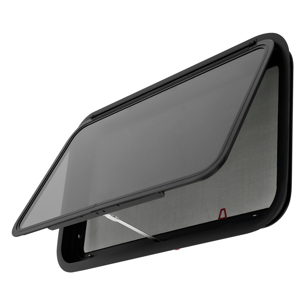 36" x 20" RV Exit Window with Trim Ring & Screen for Campers and Trailers