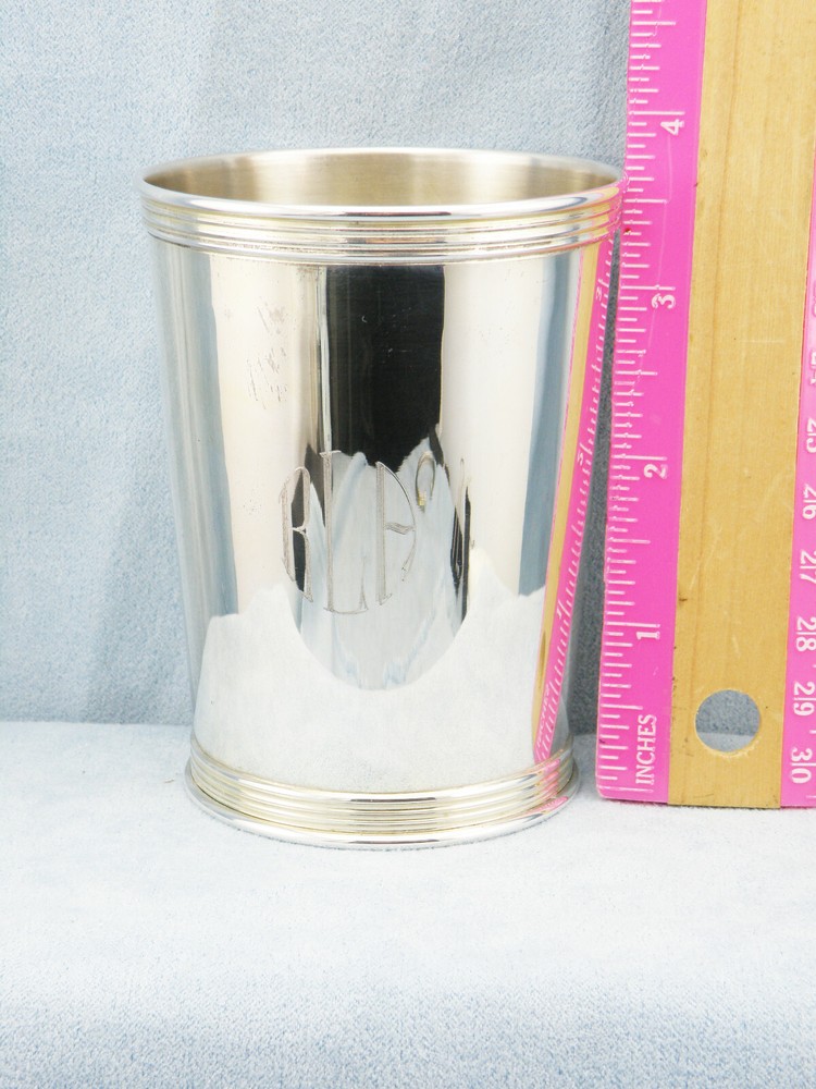 Vintage Manchester Solid Sterling Silver Derby Mint Julep Cup w/Monogrammed