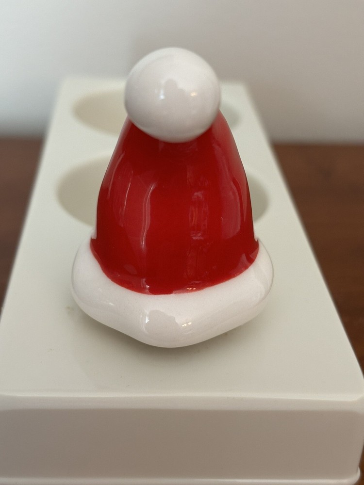 Nora Fleming Santa Stops Here Santa Hat Mini Platter Charm A43