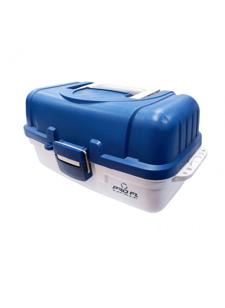 FL Pro Multi-Layer Tackle Box 14-Compartment Storage Case 40×20×15cm