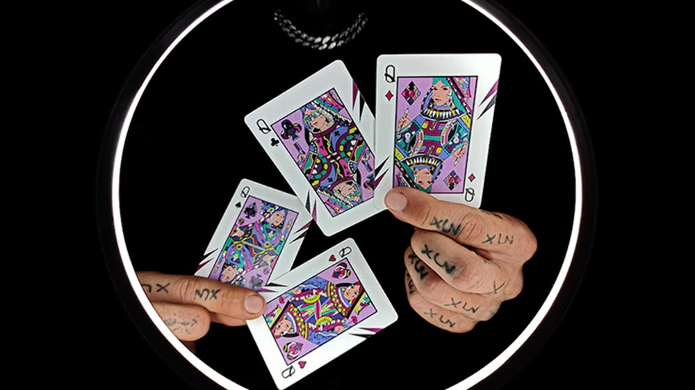 Retro Wave Playing Cards