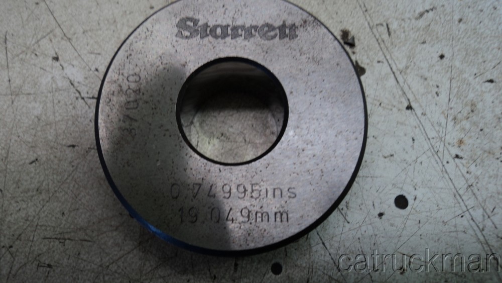 Starrett .74995" Bore Standard