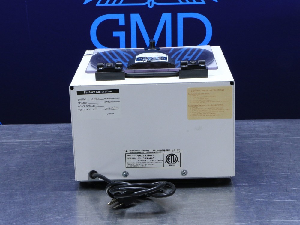 Drucker Diagnostics Horizon Mini E (Model 642E) Centrifuge