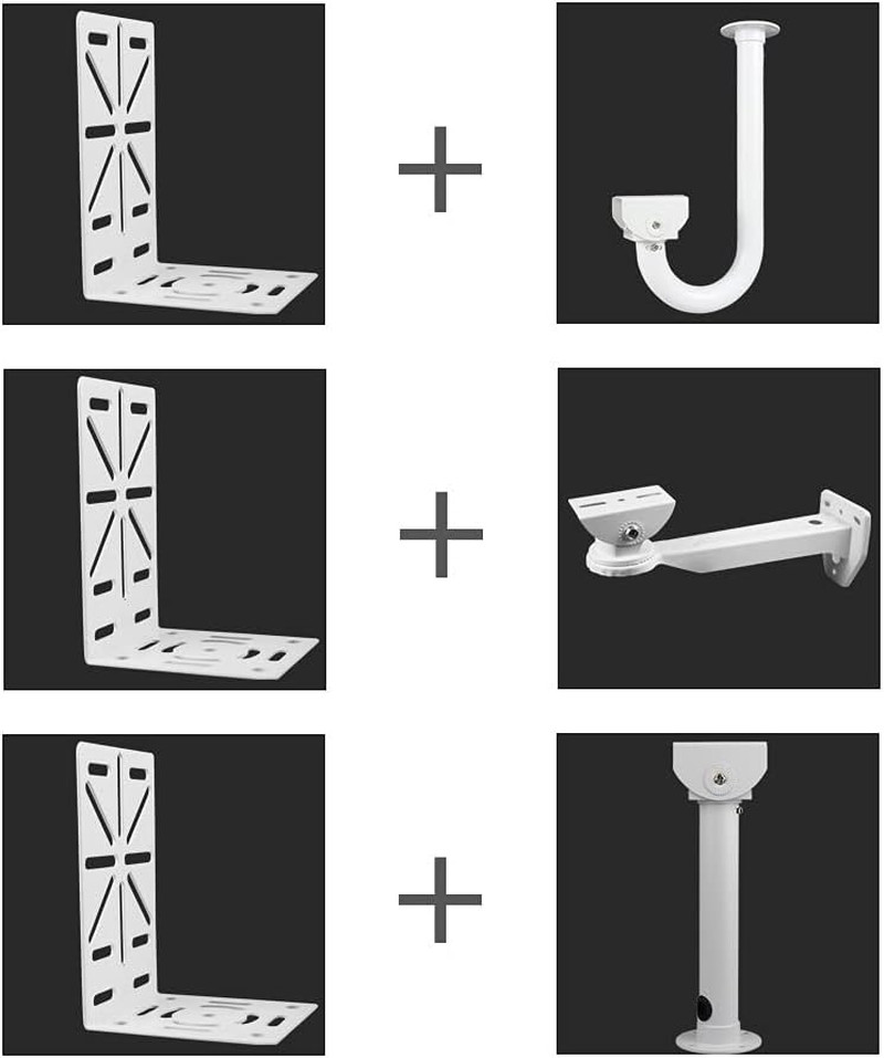 L-Shape Dome Camera Bracket,Universal Wall Ceiling Mount Bracket for Security CC