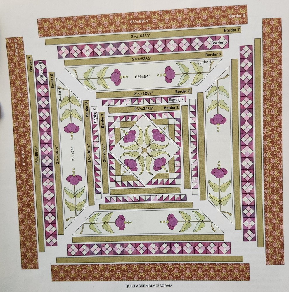 "Courtyard Garden" Quilt Pattern from 2010 Mag. Applique Advanced