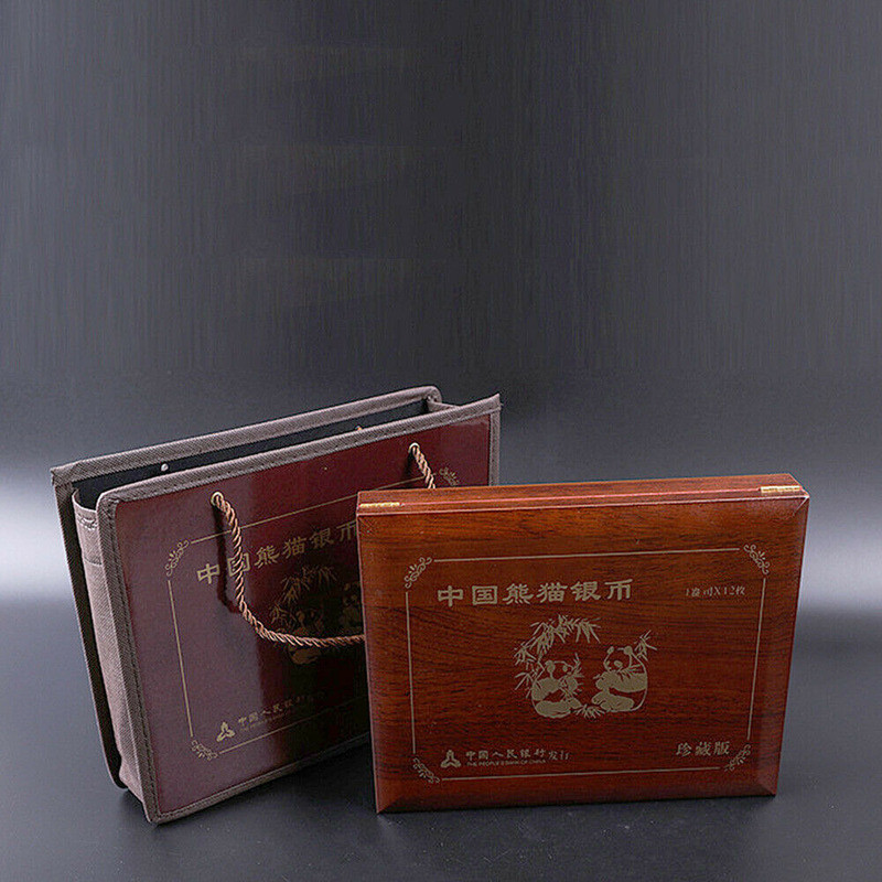Exquisite Retro Panda Silver Coin Storage Box Coin Storage Box Collection Box