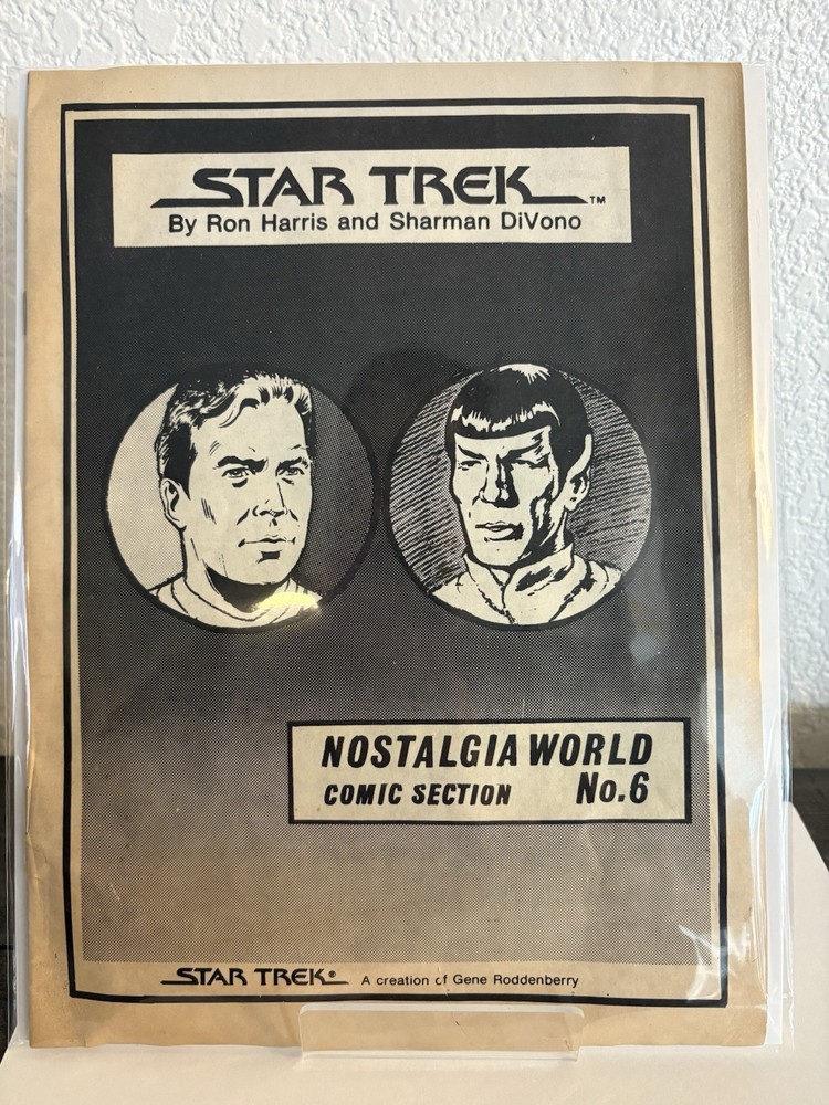 STAR TREK / Nostalgia World Comic Section / 1981 #6 Kirk Spock