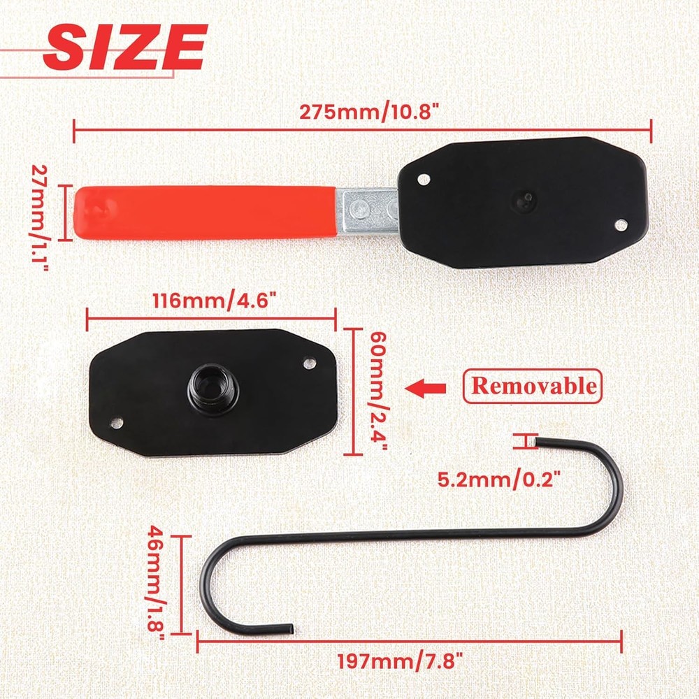 Brake Caliper Compression Tool 360°Adjustable Press Tool, Disc...