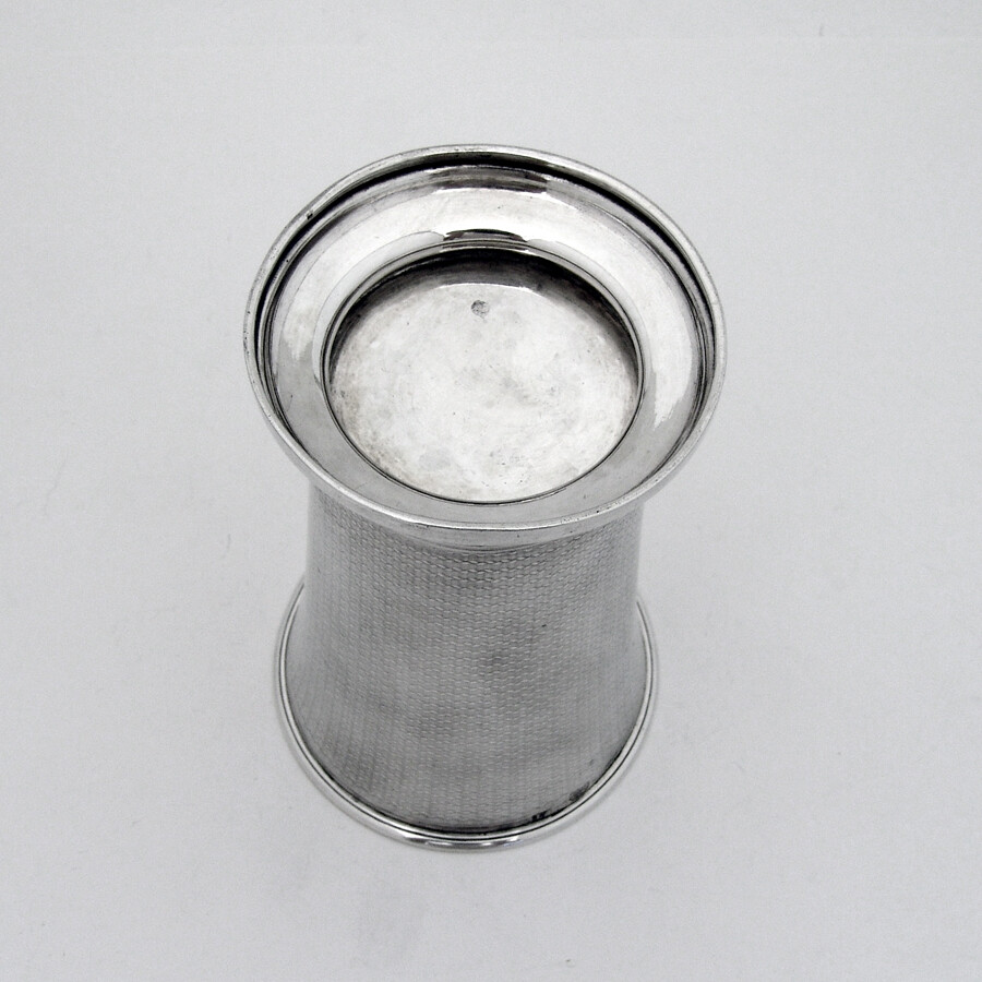 Austrian Beaker Engine Turned Design 13 Loth Silver 1847