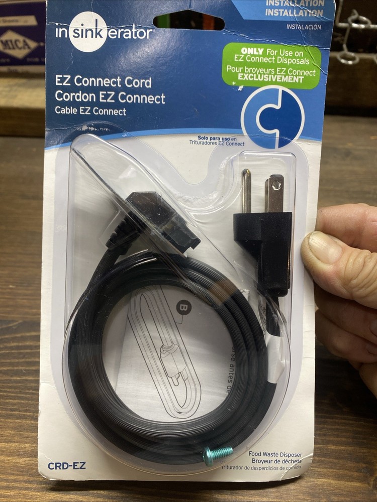 InSinkErator Garbage Disposal EZ Connect Power Cord 3' CRD-EZ