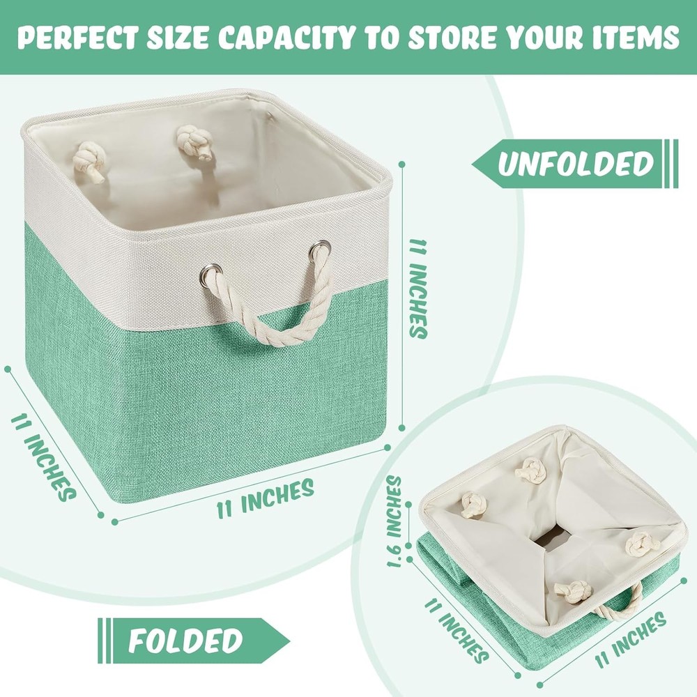 Cube Organizer Fabric Organizer Foldable Cube Basket