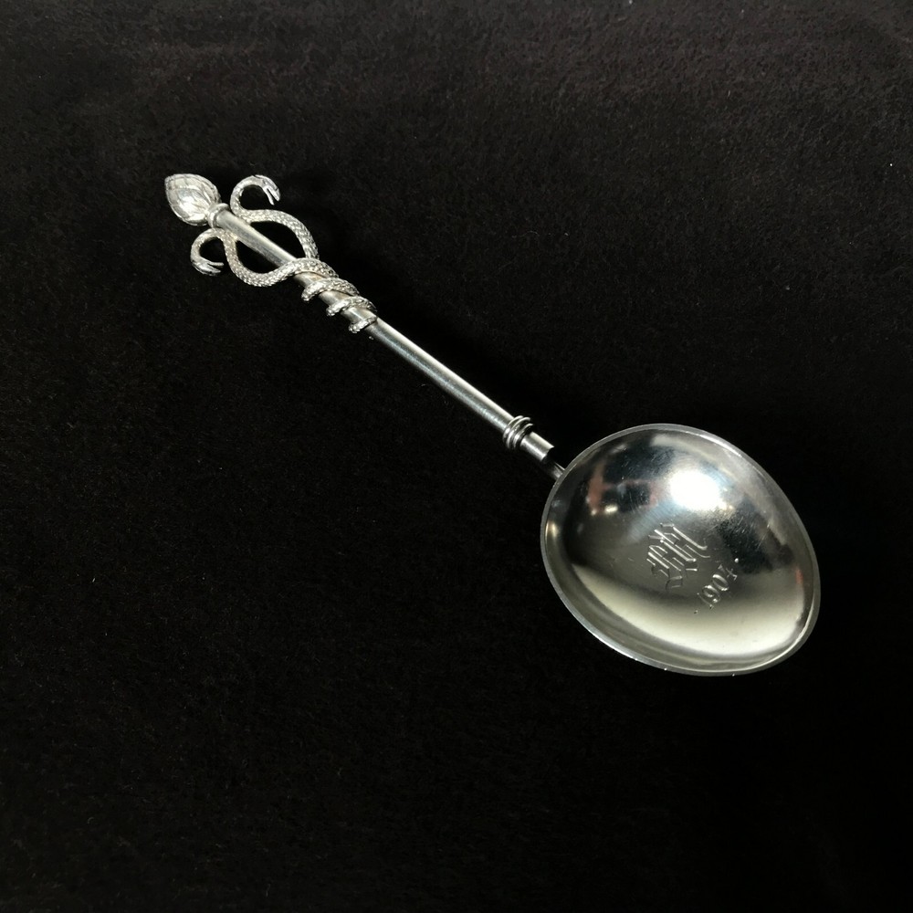 Figural Continental 800 Silver Spoon Snakes