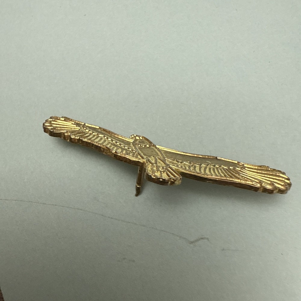 Gold Colored Flying Eagle Lapel Hat Tie Pin