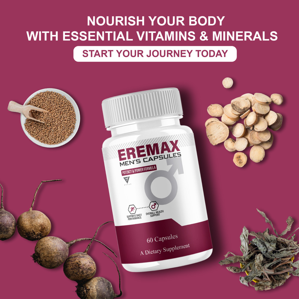 (3 Pack) Eremax Capsules, Eremax Premium Performance Supplement (180 Capsules)