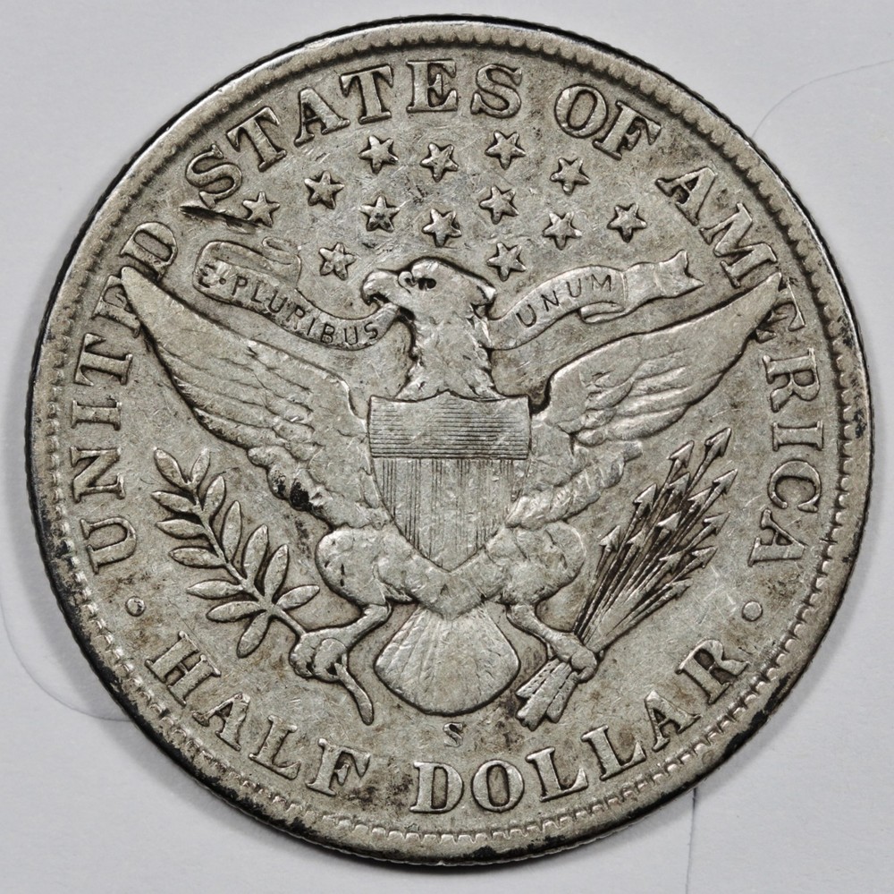1910-s Barber Half. VF. 207692