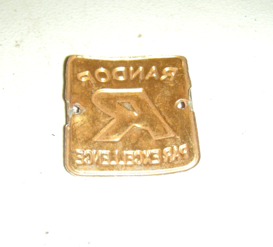 VINTAG RANDOR HEADBADGE #2187