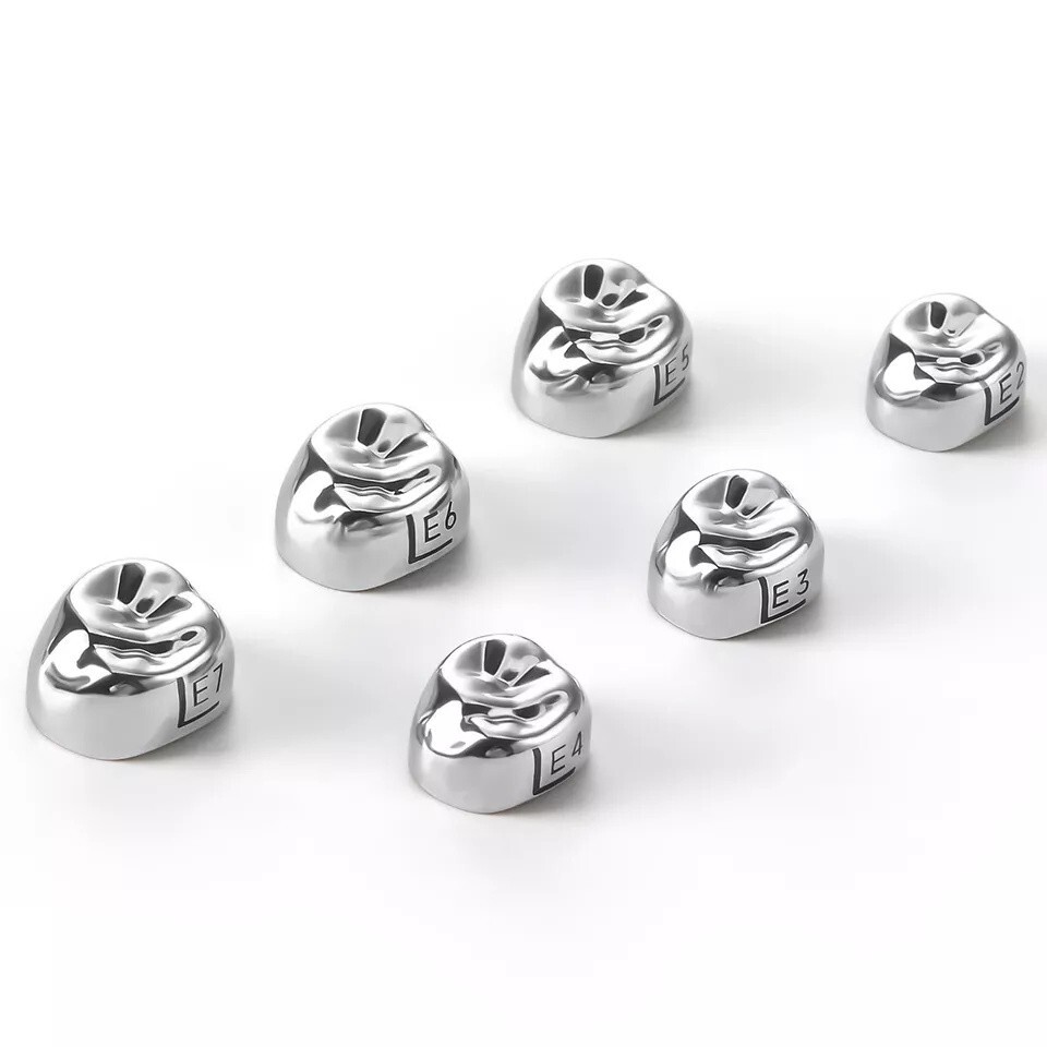 48 ASSORTED PRIMARY MOLAR STAINLESS STEEL CROWNS - COMPLETE KIT