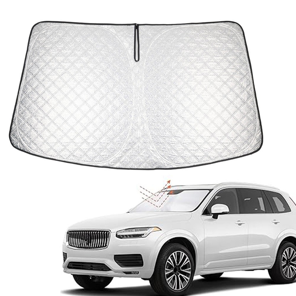 Car Foldable Windshield Sun Shade Visor Protector Custom For Volvo XC90 2016-24