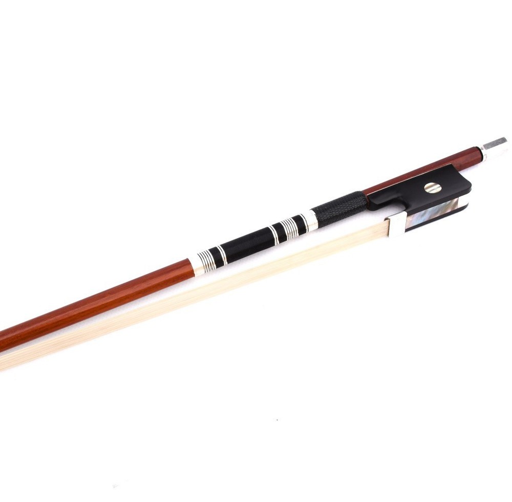 D. Peccatte Copy Master Pernambuco Viola Bow Ebony Big Eye Frog Silver Part Fast