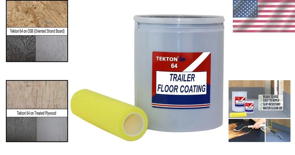 Non-Skid Trailer Coating, 1 Gal Black