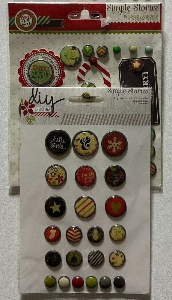 Simple Stories Decorative Brads-Variations Available-You Choose
