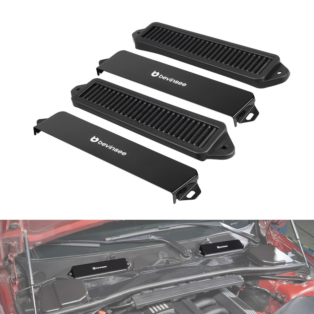 Cabin Air Cowl Filters & Weather Guards For BMW E90 E91 E92 E93 E88 E82 E84 X1