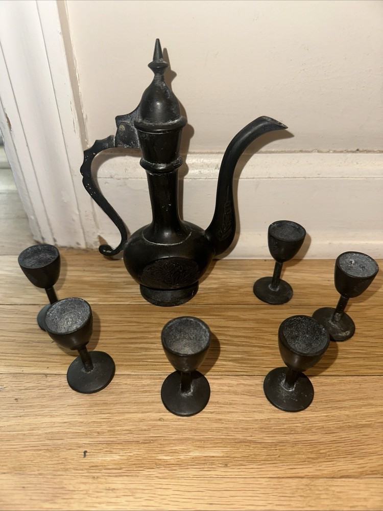 vintage mini Dallah set