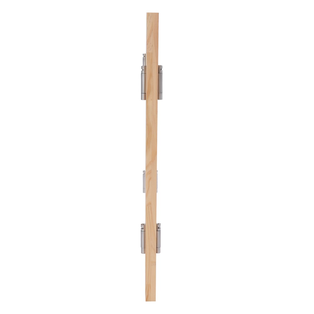2pcs Wood Color Partition Doors, Wall Mounted Solid Wood Partition Doors