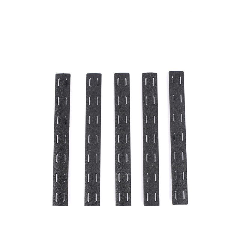 5pcs Airsoft Rail Covers Set Tactical Rail Panel Kit Polymer For M-LOK Paintball