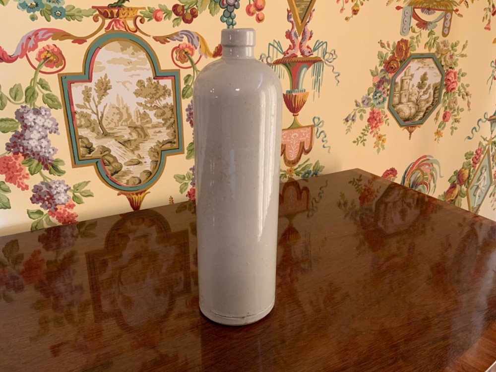 Vintage French Stoneware Beer Bottle