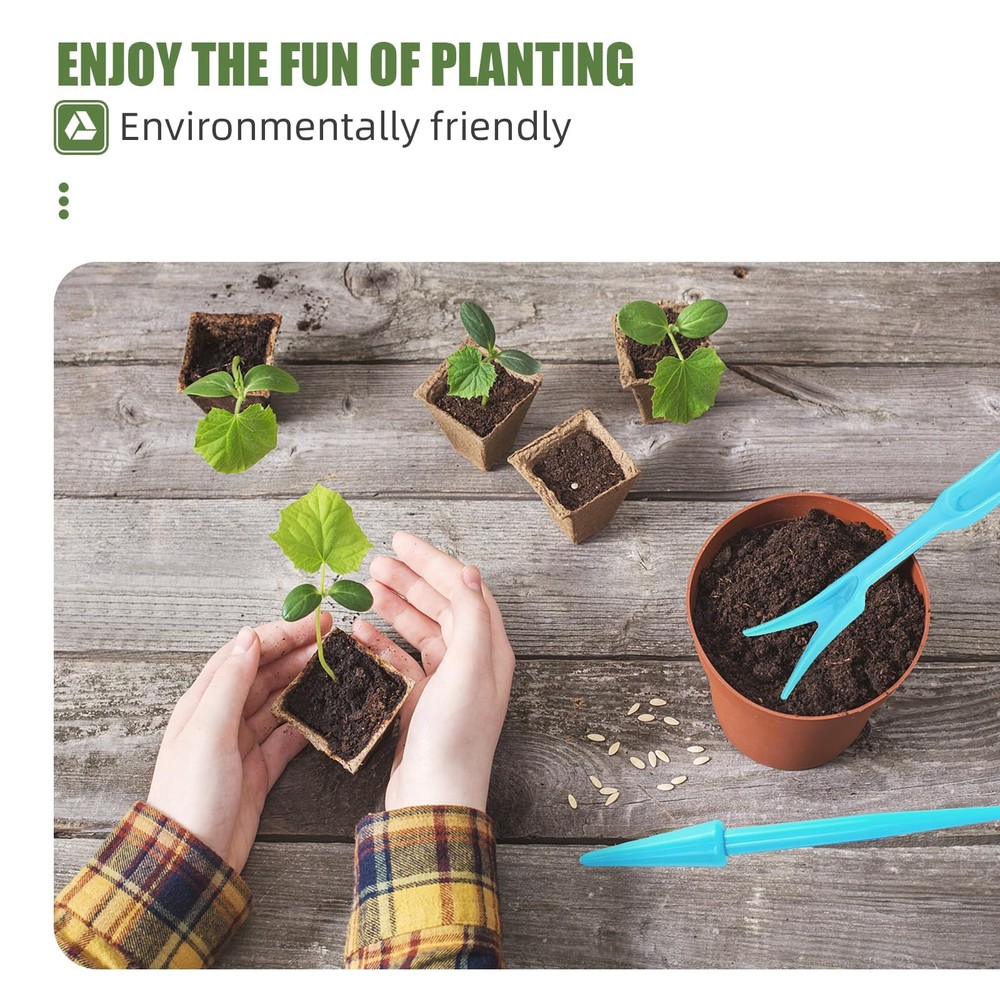20 Pack Peat Pots, 240 Cells Biodegradable Seedling Starter Trays, Peat Pots ...