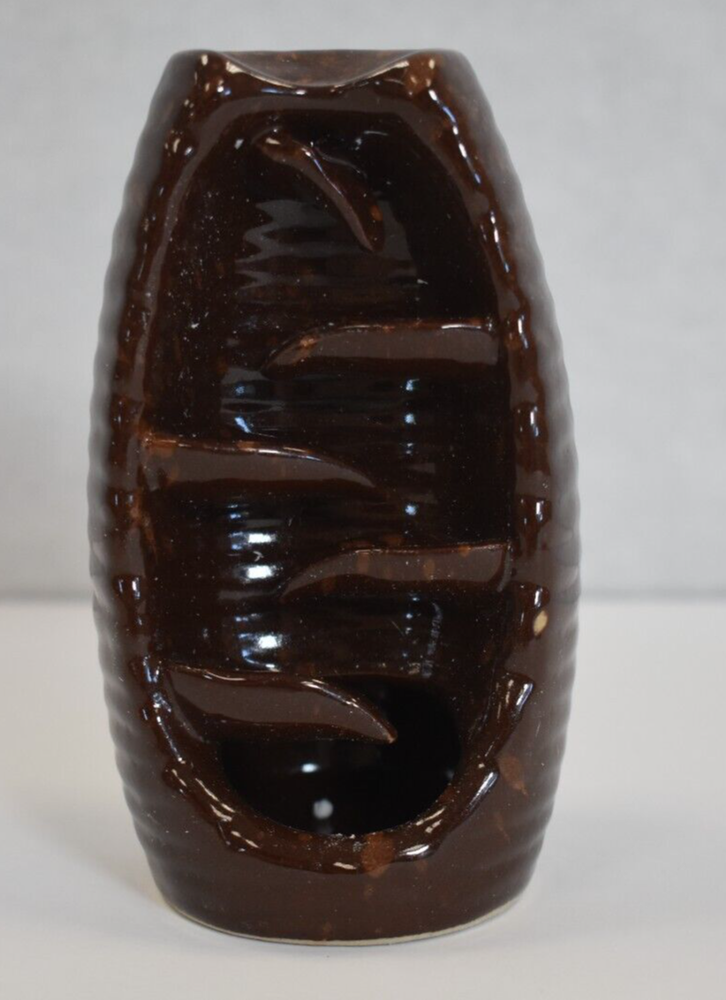 Backflow Incense Burner Waterfall 2-7/8" x 5" Brown BFB-BOT