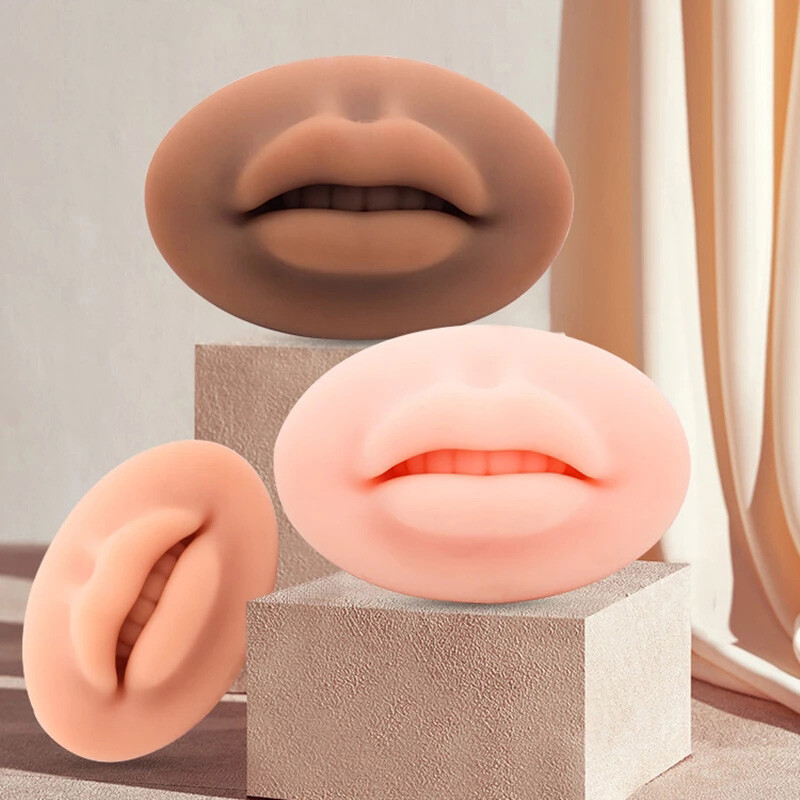 Microblading 5D Silicone Practice Lips Skin Solid lip block For PMU Training