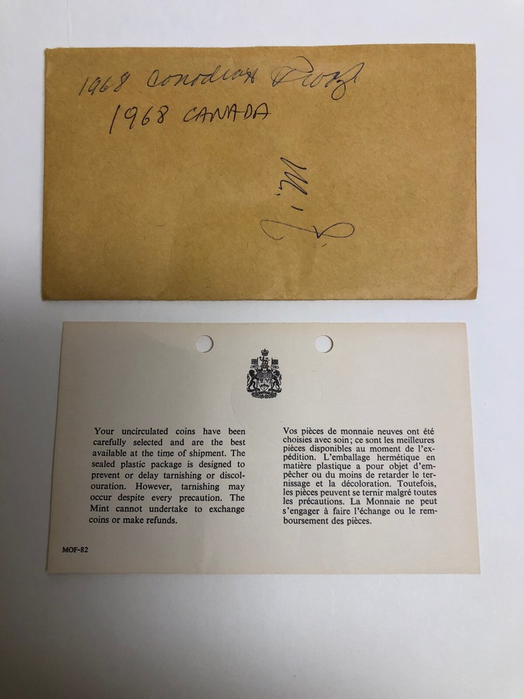 CANADA 1968 Uncirculated Proof Like Set