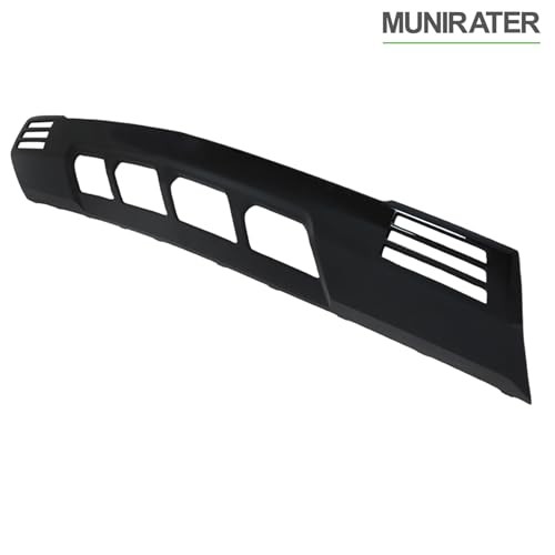 Front Bumper Lower Valance Skid Plate Black Plastic Replacement for Silverado